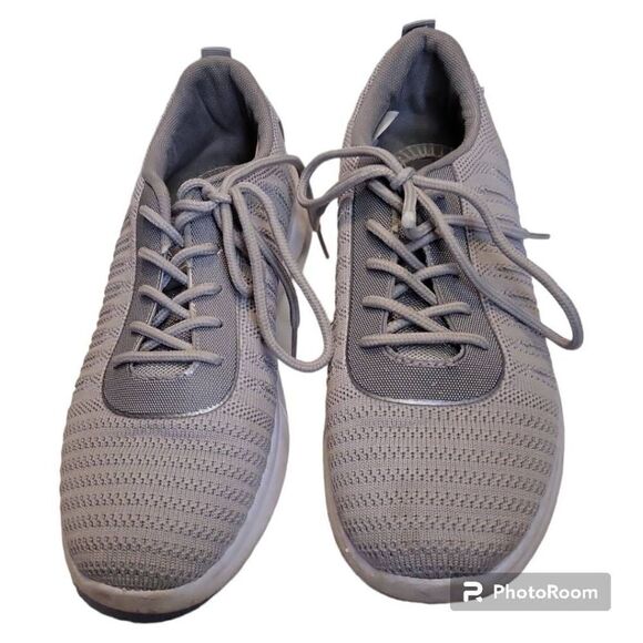 Danskin Boost Grey Lace Up Sneakers Size 8 - Picture 3 of 6